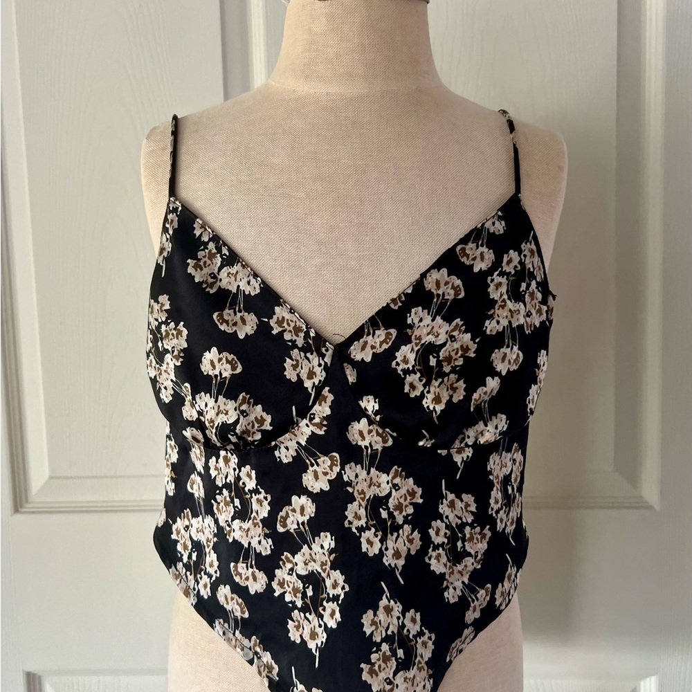 Floral Black Women's Top
